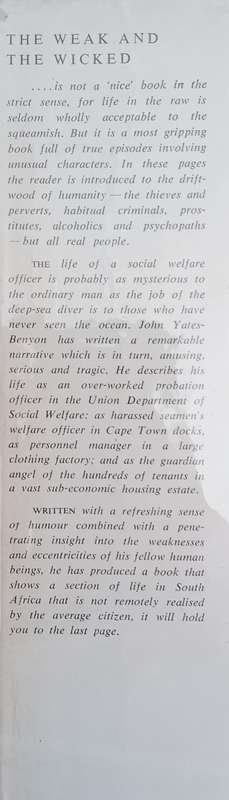 The Weak and the Wicked | John Yates-Benyon