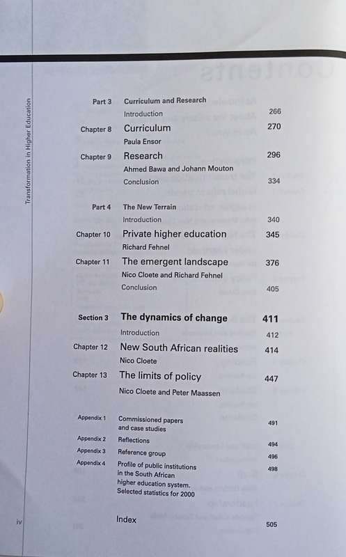 Transformation in Higher Education: Global Pressures and Local Realities in South Africa | Nico C...