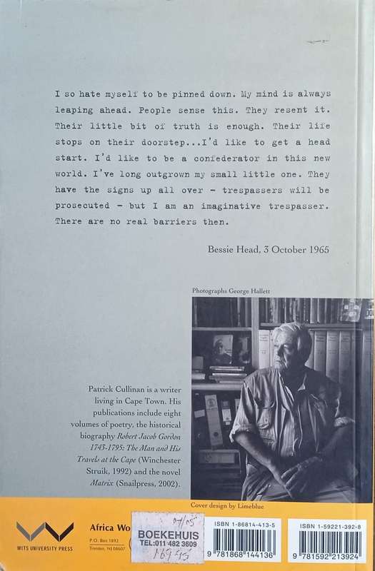 Imaginative Trespasser: Letters Between Bessie Head, Patrick and Wendy Cullinan 1963 - 1977 (Insc...