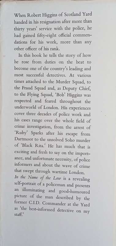 In the Name of the Law | Ex-Detective Superintendent Robert Higgins of Scotland Yard