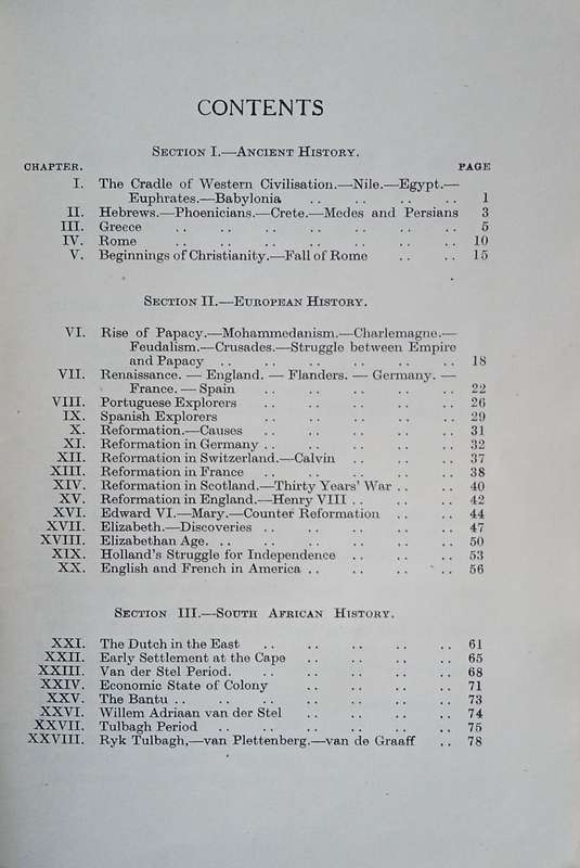 A Summary with Notes of Juta's New Departmental History for Standard VII and VIII, Course 1 | D.A...