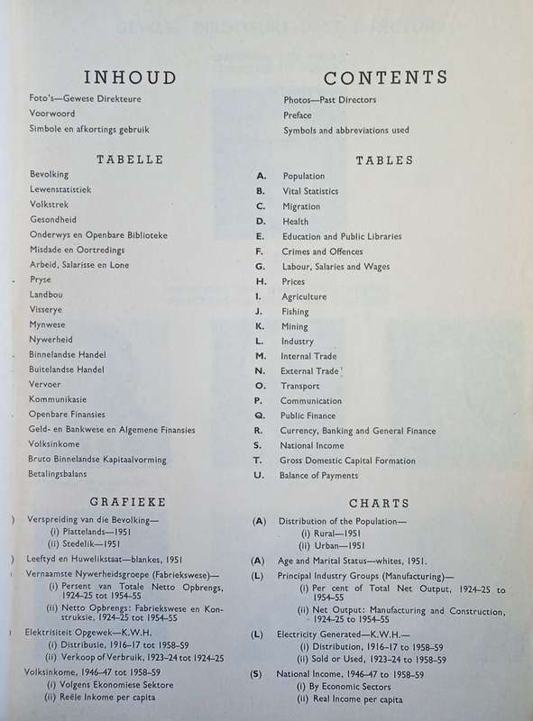 Union Statistics for Fifty Years. Jubilee Issue 1910-1960 / Uniestatistieke oor Vyftig Jaar. Jubi...