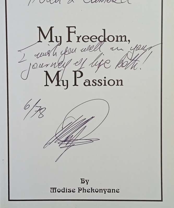 My Freedom My Passion: Out of the Storm of Robben Island [Inscribed] | Modise Phekonyane