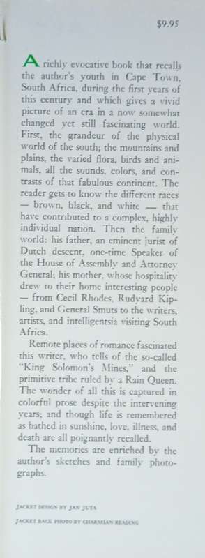Background in Sunshine: Memories of South Africa | Jan Juta