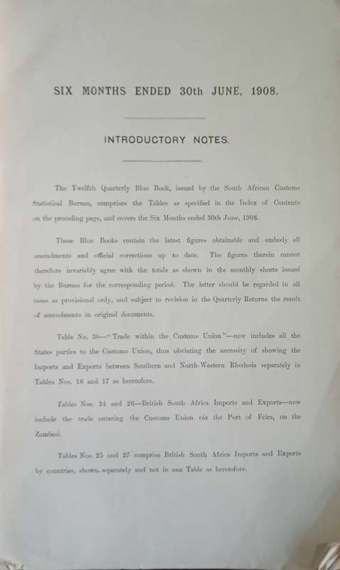 British South Africa: Trade of the Colonies and Territories Forming the South African Customs Uni...