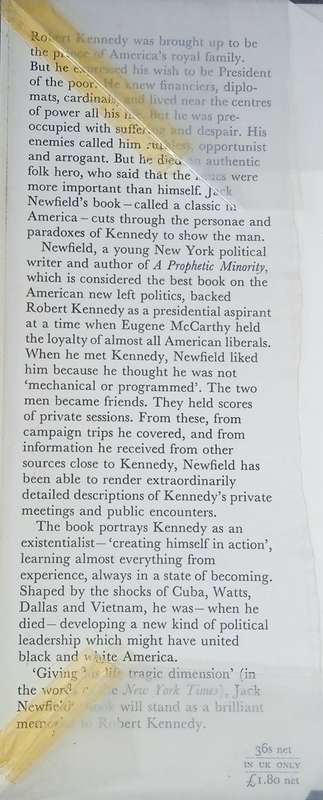 Robert Kennedy: A Memoir | Jack Newfield