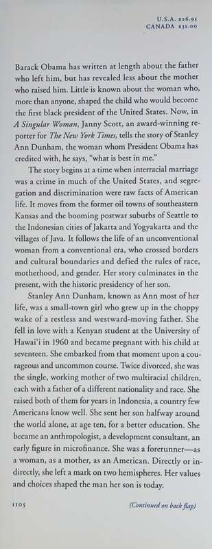 A Singular Woman: The Untold Story of Barack Obama's Mother | Janny Scott