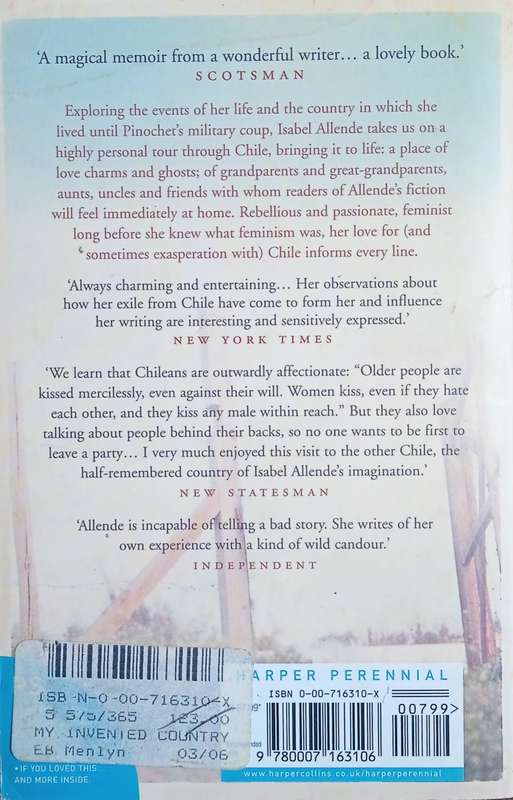 My Invented Country: A Memoir | Isabel Allende