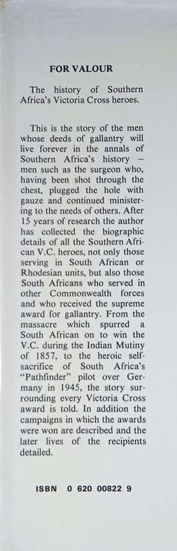 For Valour: The History of Southern Africa's Victoria Cross Heroes [Signed and Inscribed] | Ian S...
