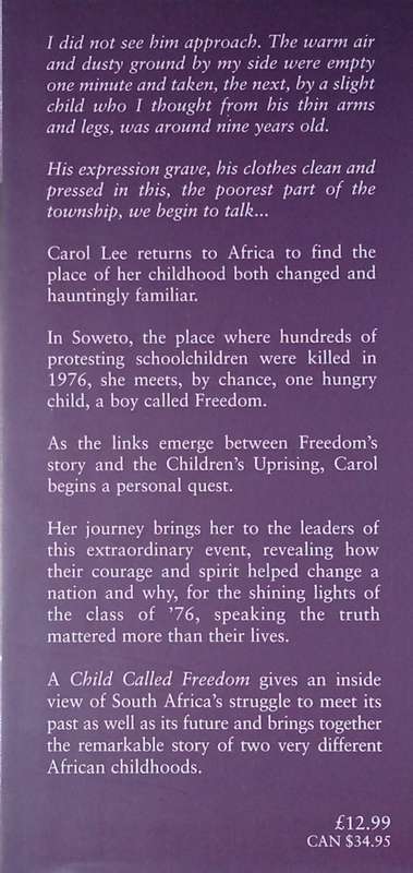 A Child Called Freedom: An African Journey | Carol Lee