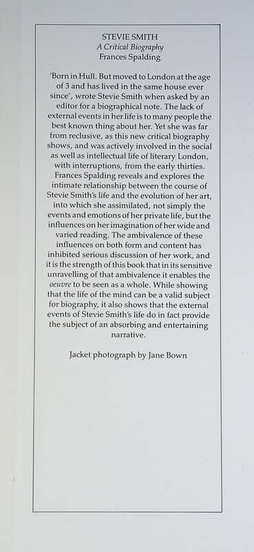 Stevie Smith: A Critical Biography | Frances Spalding