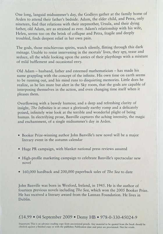 The Infinities [Advance Reading Copy] | John Banville