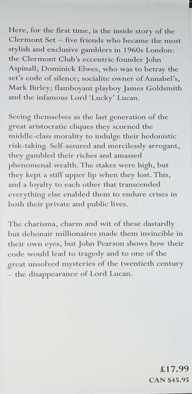 The Gamblers. John Aspinal, James Goldsmith and the Murder of Lord Lucan | John Pearson