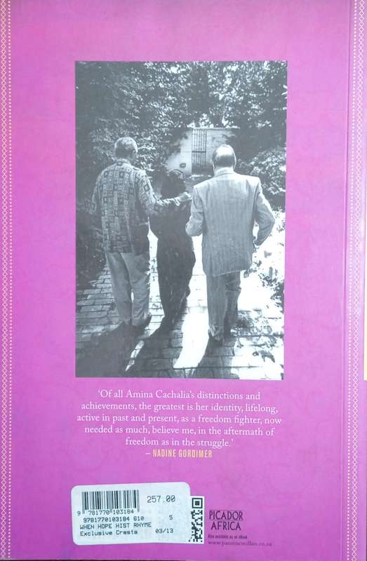 When Hope and History Rhyme: An Autobiography | Amina Cachalia