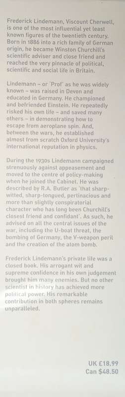 Prof: The Life of Frederick Lindemann | Adrian Fort