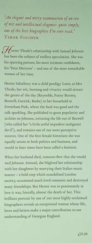 Hester: The Remarkable Life of Dr. Johnson's 'Dear Mistress' | Ian McIntyre