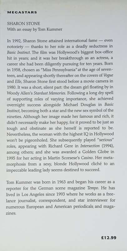Sharon Stone | Tom Kummer