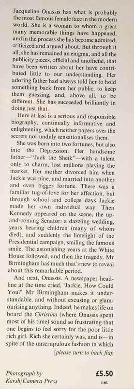 Jacqueline Bouvier Kennedy Onassis | Stephen Birmingham