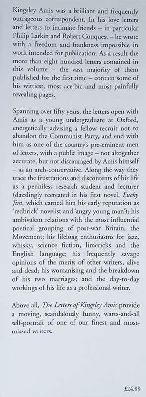 The Letters of Kingsley Amis | Zachary Leader (ed.)