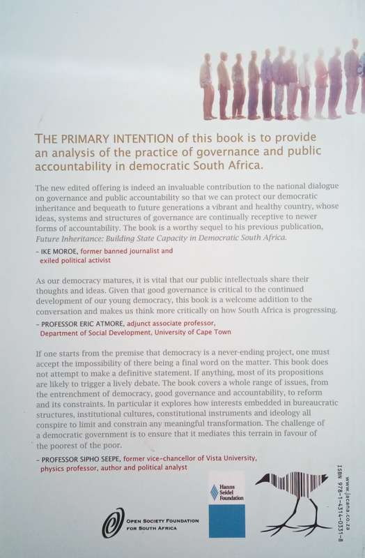 Protecting the Inheritance: Governance and Public Accountability in Democratic South Africa | Dan...