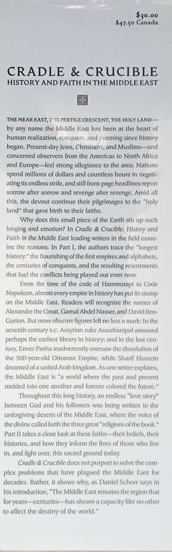 Cradle and Crucible: History and Faith in the Middle East | David Fromkin, Zahi Hawass, Yossi Kle...