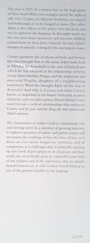 The Conversations at Curlow Creek | David Malouf