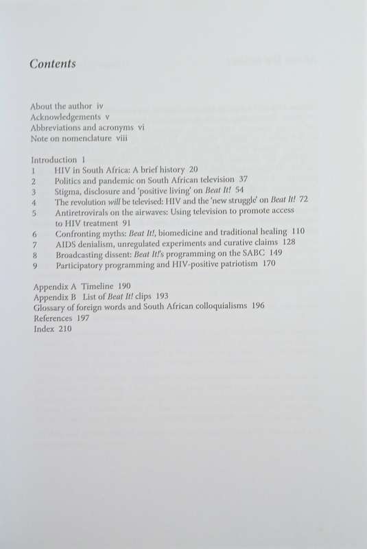 Broadcasting the Pandemic: A History of HIV on South African Television | Rebecca Hodes