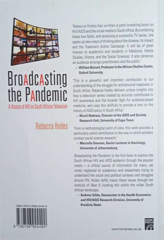 Broadcasting the Pandemic: A History of HIV on South African Television | Rebecca Hodes