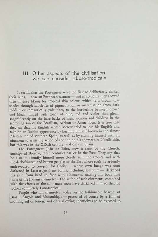 The Portuguese and The Tropics | Gilberto Freyre