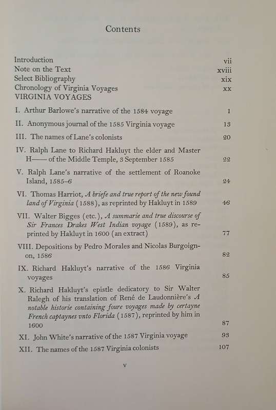 Virginia Voyages from Hakluyt | David B. Quinn and Alison M. Quinn