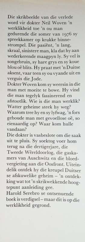 Die Duiwel en Sy Dienaar [Afrikaans text] | Harold Serebro