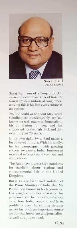 Indira Gandhi | Swraj Paul