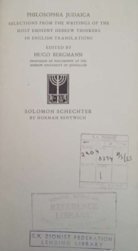 Selected Writings: Solomon Schechter | Norman Bentwich (ed.)