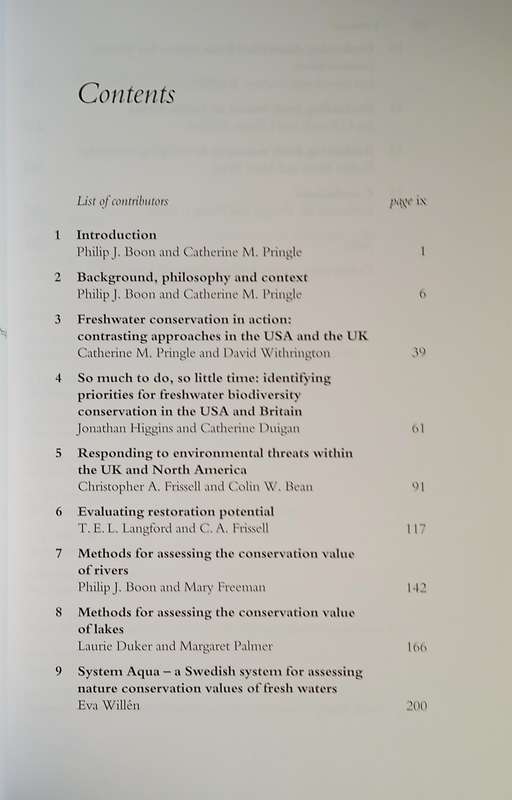 Assessing the Conservation Value of Fresh Waters: An International Perspective | Philip J. Boon a...