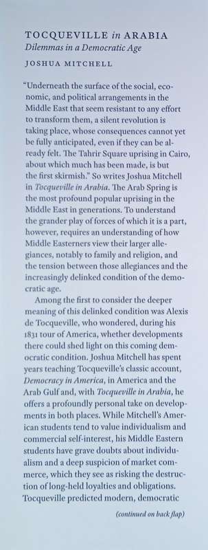 Tocqueville in Arabia: Dilemmas in a Democratic Age | Joshua Mitchell