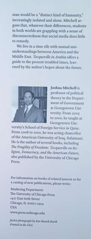 Tocqueville in Arabia: Dilemmas in a Democratic Age | Joshua Mitchell