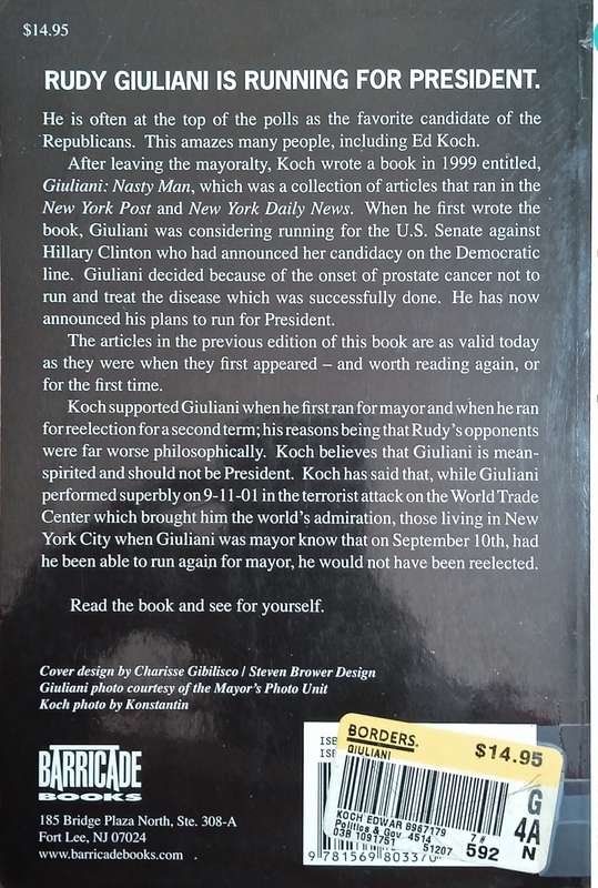 Giuliani: Nasty Man | Edward I. Koch
