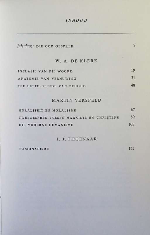 Beweging Uitwaarts [Afrikaans text] | J.J. Degenaar, W.A. de Klerk, Martin Versveld