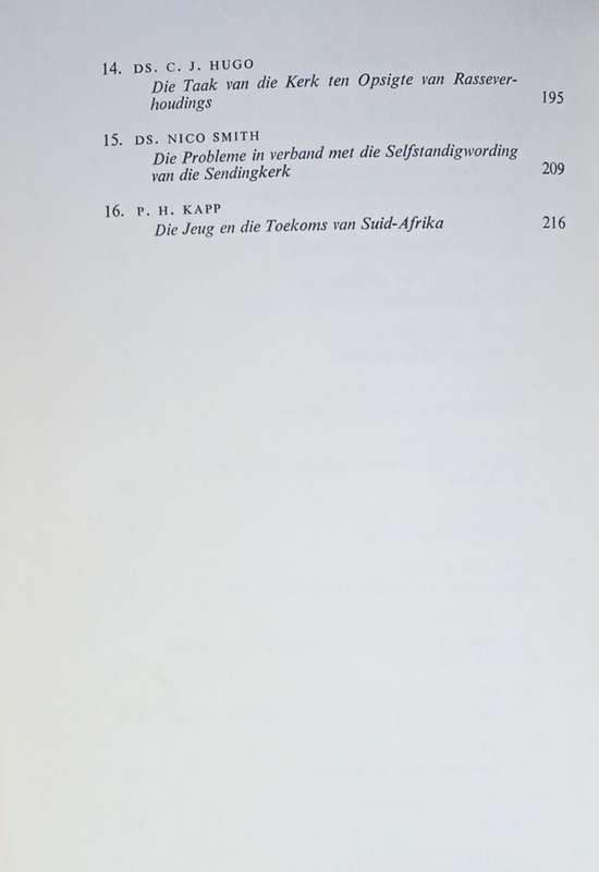 Grense: 'n Simposium oor Rasse- en Ander Verhoudinge [Afrikaans text]
