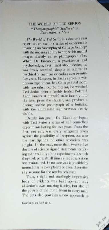 The World of Ted Serios: "Thoughtographic" Studies of an Extraordinary Mind | Jule Eisenbud