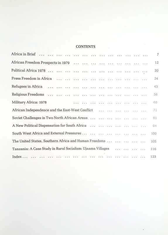 African Freedom Annual 1979 | F.R.Metrowich (ed.)