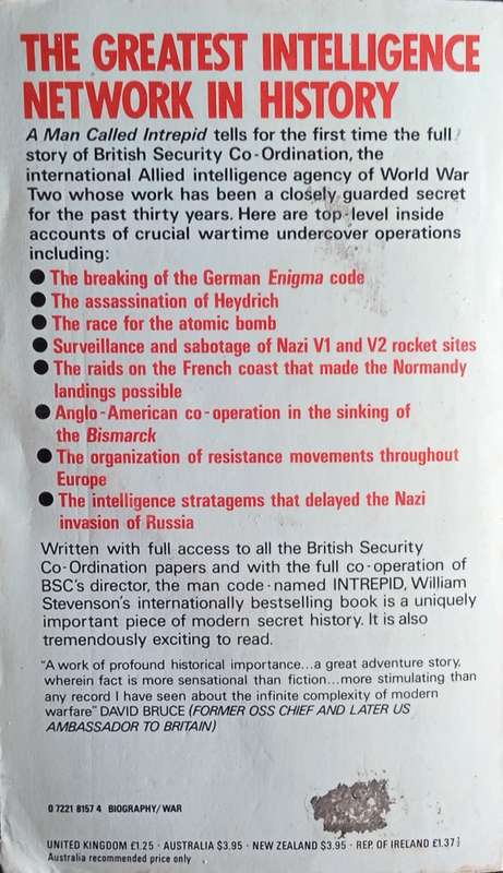 A Man Called Intrepid: The Secret War 1939-1945 | William Stevenson