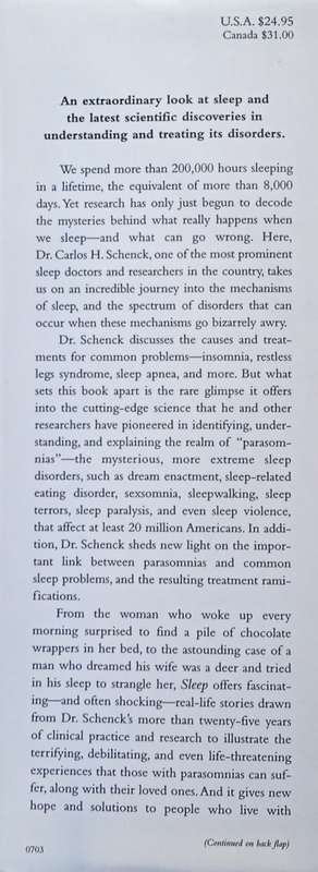 Sleep: The Mysteries, the Problems and the Solutions | Carlos H. Schenk, M.D.
