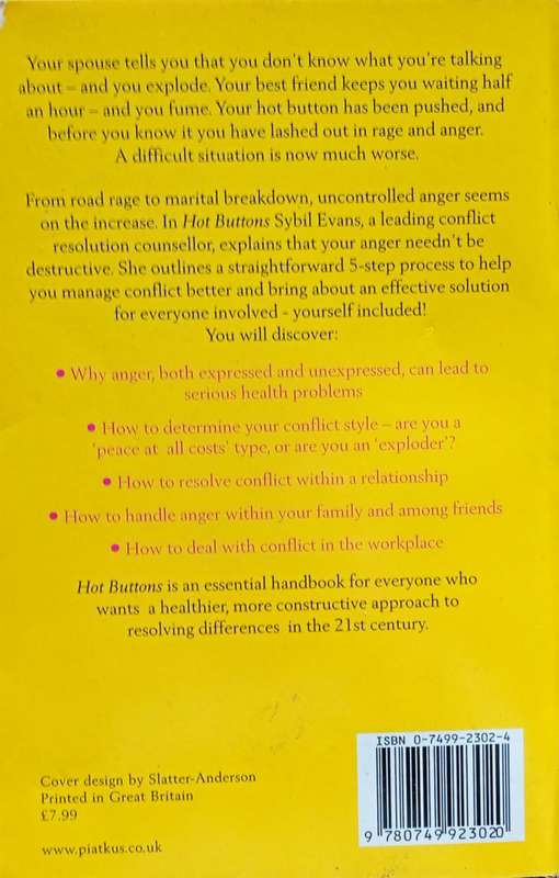 Hot Buttons: How to Resolve Conflict and Cool Everyone Down | Sybil Evans, with Sherry Suib Cohen