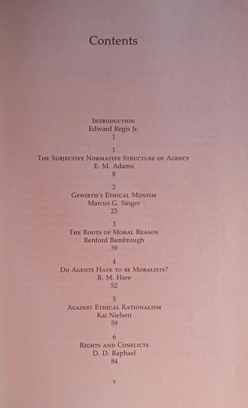 Gewirth's Ethical Rationalism | Edward Regis (ed.)