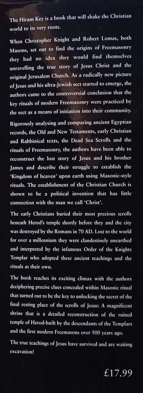The Hiram Key: Pharaohs, Freemasons and the Discovery of the Secret Scrolls of Jesus | Christophe...