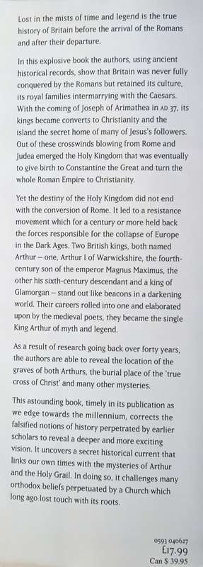 The Holy Kingdom: The Quest for the Real King Arthur | Adrian Gilbert, Alan Wilson, Baram Blackett