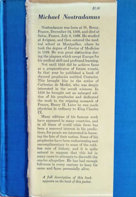 Oracles of Nostradamus | Chas A. Ward