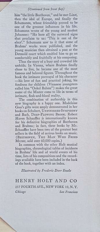 Brahms: The Master | Madeleine Goss and Robert Haven Schauffler