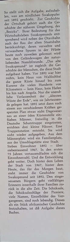 Das Alte Swakopmund 1892-1919 [German] | Hulda Rautenberg